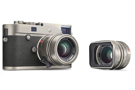 Bild Nur 333 Stück der M-P (Typ 240) Titan will Leica im Set mit dem Summicron-M 1:2/28 mm ASPH. und dem APO-Summicron-M 1:2/50 mm ASPH. zum Setpreis von 22.500 Euro verkaufen. [Foto: Leica]