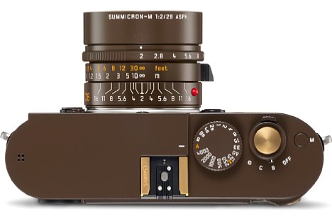 Bild Details aus blankem Messing an der Leica M Monochrom "Drifter" by Kravitz Design sollen eine Patina entwickeln. [Foto: Leica]