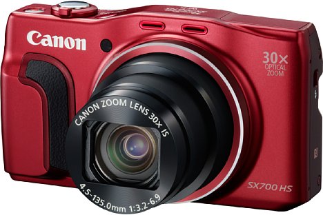 Bild Die Canon PowerShot SX700 HS gibt es in den Farbvarianten Rot und Schwarz. [Foto: Canon]
