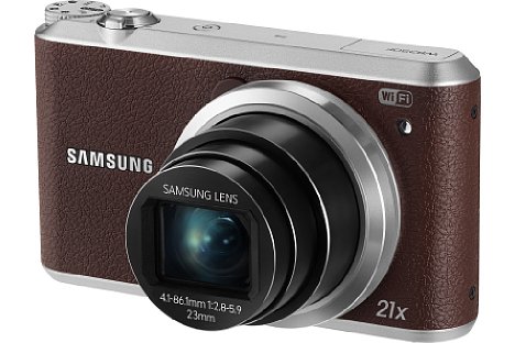 Bild Die Samsung WB350F glänzt mit einem optischen 21fach-Zoom und einem 16 Megapixel auflösenden BSI-CMOS-Sensor. [Foto: Samsung]