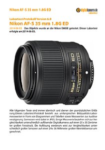 Nikon AF-S 35 mm 1.8G ED mit D800E Labortest, Seite 1 [Foto: MediaNord]