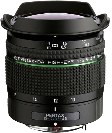 Bild Das Pentax HD-DA Fish-Eye 10-17 mm 3.5-4.5 besitzt nicht nur ein überarbeitetes Design mit nun abnehmbarer Streulichtblende, sondern auch eine verbesserte Vergütung. [Foto: Pentax]