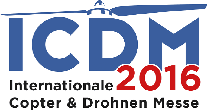 Bild Logo der ICDM 2016 der Internationalen Drohnen und Copter Messe. [Foto: ICDM]