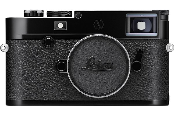 Bild Die hochglänzend schwarz lackierte Produktvariante der Leica M10-R besitzt keinen roten Punkt. [Foto: Leica]