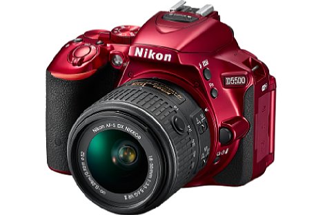 Bild Ab Anfang Februar 2015 soll die Nikon D5500 wahlweise in Schwarz oder Rot zu einem Preis von knapp 800 Euro im Handel erhältlich sein. [Foto: Nikon]