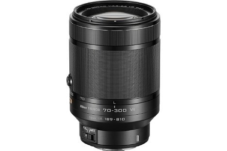 Bild Das Nikon 1 Nikkor VR 70–300 mm 1:4,5-5,6 deckt einen umgerechneten Brennweitenbereich von 189 bis 810 Millimeter ab. [Foto: Nikon]