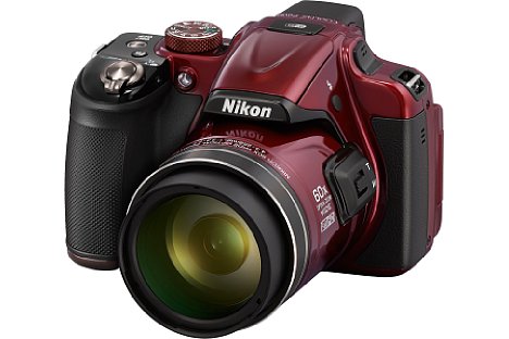 Bild Ab Ende Februar 2014 soll die Nikon Coolpix P600 wahlweise in Schwarz oder Rot für knapp 450 EUR erhältlich sein. [Foto: Nikon]
