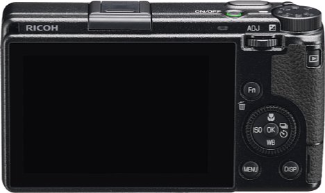Bild Auf der Rückseite besitzt die Ricoh GR IIIx einen 7,5 Zentimeter großen Touchscreen. Er ist mit einer kratzfesten Anti-reflex-Beschichtung versehen. [Foto: Ricoh]