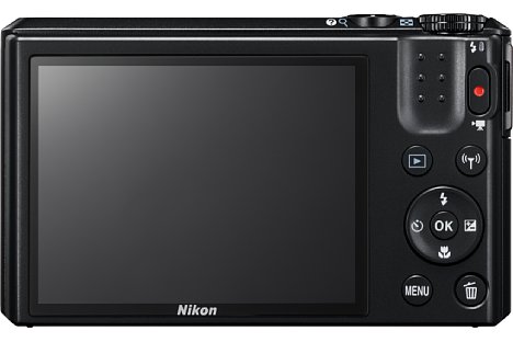 Bild Auf der Rückseite bietet die Nikon Coolpix S7000 einen 7,5 Zentimeter großen Bildschirm mit 460.000 Bildpunkten Auflösung und Anti-Reflex-Beschichtung. [Foto: Nikon]
