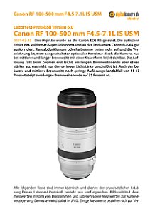 Canon RF 100-500 mm F4.5-7.1L IS USM mit EOS R5 Labortest, Seite 1 [Foto: MediaNord]