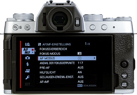 Bild Der Monitor der Fujifilm X-T200 hat eine hohe Leuchtdichte für die Kameraklasse und die Touchfunktion ist präzise. [Foto: MediaNord]