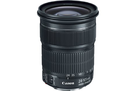 Bild Das Canon EF 24-105 mm f/3.5-5.6 IS STM hat einen Bildstabilisator, der bis zu vier Blendenstufen kompensiert. [Foto: Canon]