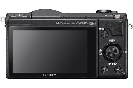 Bild Der 7,5 Zentimeter große Touchscreen der Sony Alpha 5100 löst 921.600 Bildpunkte auf. [Foto: Sony]
