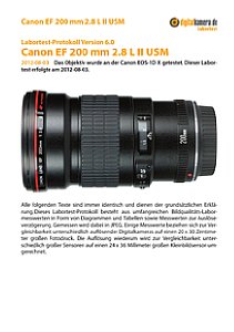 Canon EF 200 mm 2.8 L II USM mit EOS-1D X Labortest, Seite 1 [Foto: MediaNord]