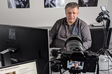 Bild Ernst Ulrich Soja während der Produktion des Sony Einsteiger-Videos. [Foto: MediaNord]