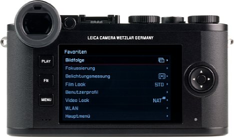 Bild Vom Tochscreen macht die Leica CL im Gegensatz zu den TL-Schwestermodellen kaum Gebrauch. Dafür bietet die CL einen großen, hochauflösenden elektronischen Sucher. [Foto: MediaNord]
