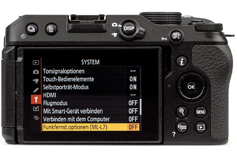 Bild Verbindungsaufbau mit der Nikon Fernbedienung ML-L7 an der Z 30. [Foto: MediaNord]