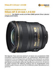 Nikon AF-S 24 mm 1.4 G ED mit D800E Labortest, Seite 1 [Foto: MediaNord]