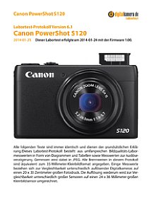 Canon PowerShot S120 Labortest, Seite 1 [Foto: MediaNord]