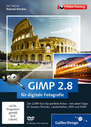 Bild Gimp 2.8 für digitale Fotografie – DVD [Foto: Galileo Press]