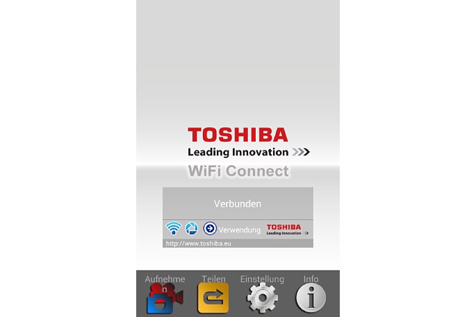 Bild Die App "Toshiba WiFi Connect" ist kostenlos. [Foto: MediaNord]