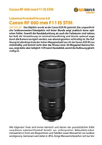 Canon RF 600 mm F11 IS STM mit EOS R5 Labortest, Seite 1 [Foto: MediaNord]