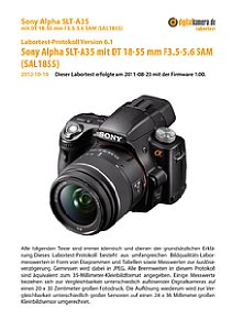 Sony Alpha SLT-A35 mit DT 18-55 mm 3.5-5.6 SAM Labortest, Seite 1 [Foto: MediaNord]