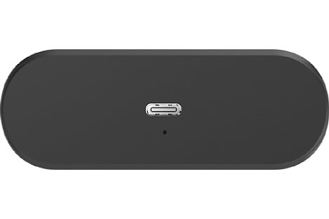 Bild Auf der Unterseite der Transportbox/Krippe befindet sich der USB-C-Anschluss zum Laden des in der Transportbox eingebauten Akkus. [Foto: Hollyland]