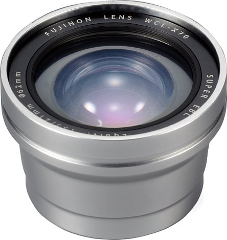 Bild Mit dem 200 Euro teuren Weitwinkelkonverter Fujifilm WCL-X70 lässt sich der Bildwinkel auf den eines 21mm-Kleinbildobjektivs erweitern. [Foto: Fujifilm]