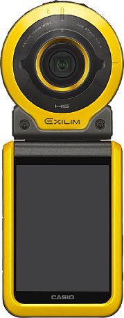 Bild Die Casio Exilim EX-FR100 ist in drei Farben erhältlich, hier gezeigt in Gelb. [Foto: Casio]