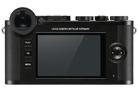 Bild Der rückwärtige Touchscreen ist bei der Leica CL etwas kleiner als bei der TL2, dafür bietet sie einige Bedienknöpfe und einen elektronischen Sucher. [Foto: Leica]