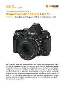 Nikon Df mit AF-S 50 mm 1:1,8 G SE Labortest, Seite 1 [Foto: MediaNord]