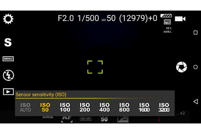 Bild Camera FV-5 Auch manuelle ISO-Einstellung ist verfügbar. [Foto: MediaNord]