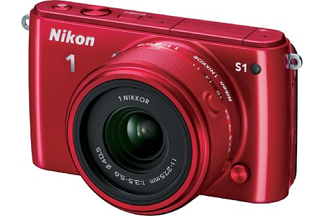 Bild ... und auch wieder in leuchtendem Rot wie seinerzeit die Nikon 1 J1. [Foto: Nikon]