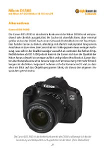 Bild Ein kleiner Extra-Service: Wir beschreiben kurz drei mögliche  Konkurrenten zur Nikon D5500 und sagen was diese besser oder schlechter können. [Foto: MediaNord]