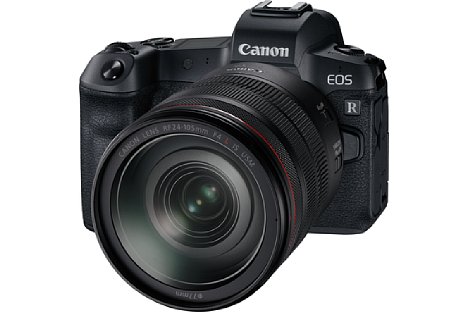Bild Canon EOS R mit dem RF 24-105 mm 4L IS USM. Mit diesem Objektiv ist die Kamera als Kit erhältlich. [Foto: Canon]