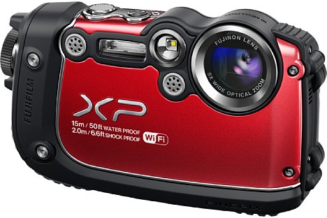 Bild Die Fujifilm FinePix XP200 bietet wie die S8400W ein WLAN-Modul, das die Übertragung von Fotos auf Smartphone, Tablet und PC ermöglicht. [Foto: Fujifilm]