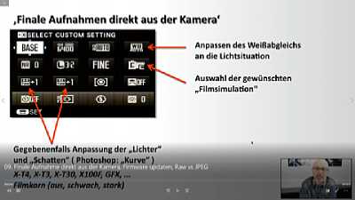 Screenshot 6 Peter Fauland Das Fujifilm X-System Schulungsvideo. [Foto: Imaging One]