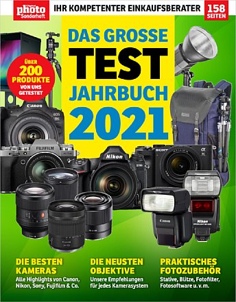 DigitalPhoto-Sonderheft 'Das große Testjahrbuch 2021 – Ihr kompletter Einkaufberater'. [Foto: Falkemedia]