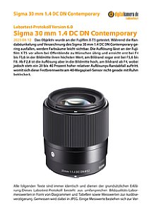 Sigma 30 mm 1.4 DC DN Contemporary mit Fujifilm X-T5 Labortest, Seite 1 [Foto: MediaNord]
