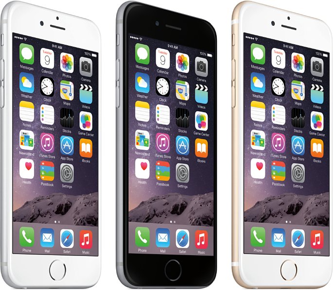 Bild Die neuen iPhone-Modelle sind in Silber-Weiß, Grau-Schwarz und Gold-Weiß erhältlich. [Foto: Apple]