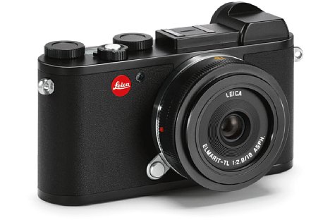 Bild Das Gehäuse der Leica CL ähnelt einer klassischen Messsucherkamera. Es besteht aus zwei Magnesiumschalen, die für eine bessere Griffigkeit beledert sind. Die Boden- sowie die Deckplatte bestehen auf Aluminium. [Foto: Leica]