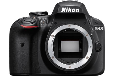 Bild Der APS-C-Sensor der Nikon D3400 bringt es auf 24 Megapixel Auflösung, die Maximalempfindlichkeit liegt nun bei ISO 25.600. [Foto: Nikon]