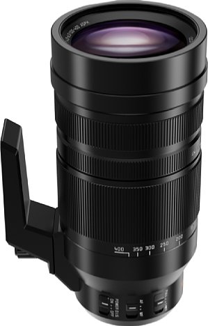 Bild Relativ kompakt in den Abmessungen deckt das Panasonic Leica DG 100-400 mm F4-6.3 OIS einen enormen Supertelebereich von 200 bis 800 Millimeter entsprechend Kleinbild ab. [Foto: Panasonic]