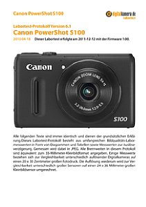 Canon PowerShot S100 Labortest, Seite 1 [Foto: MediaNord]