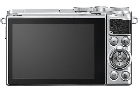 Bild Der 1,037 Millionen Bildpunkte auflösende Monitor der Nikon 1 J5 besitzt eine praktische Touchfunktion. [Foto: Nikon]