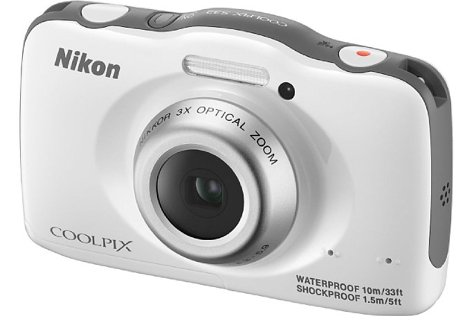 Bild Die Nikon Coolpix S32 in Weiß sieht elegant aus und gar nicht billig. [Foto: Nikon]