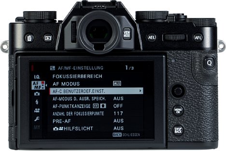 Bild Das Menü der Fujifilm X-T30 II ist komplex und umfangreich, aber daher nicht unbedingt übersichtlich. Der Touchscreen funktioniert im Menü nicht. [Foto: MediaNord]