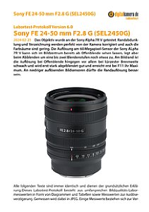Sony FE 24-50 mm F2.8 G (SEL2450G) mit Alpha 7R V Labortest, Seite 1 [Foto: MediaNord]
