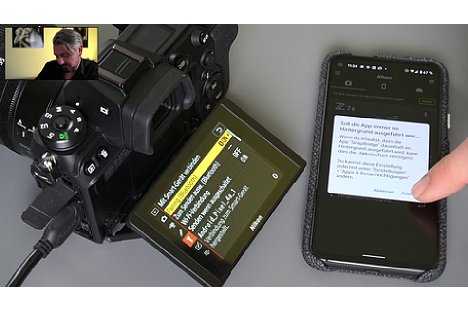 Bild Manuel Quarta im Schulungs-Videos "Nikon Z-System im Detail", Kapitel "Verbindung mit der Snapbridge-App über Bluetooth". [Foto: MediaNord]